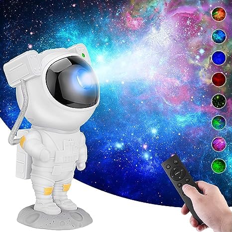 Solventus Astronaut Galaxy Projector with Remote Control - 360° Adjustable