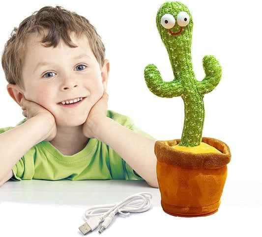 Solventus Dancing Cactus Toy for Babies - Talking, Speaking, Recording, Repeat What You Say