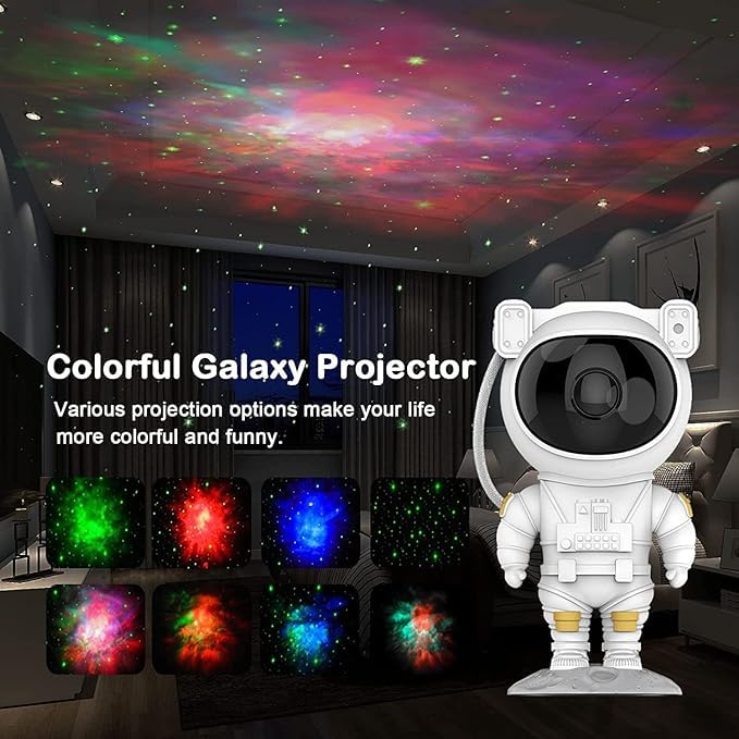 Solventus Astronaut Galaxy Projector with Remote Control - 360° Adjustable